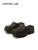 Sugar Cube  Fur mule slippers 8825101013