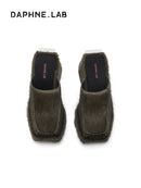 Sugar Cube  Fur mule slippers 8825101013