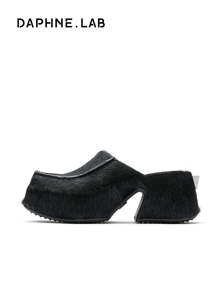 Sugar Cube  Fur mule slippers 8825101013