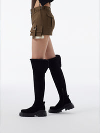 2-in-1 Fleece-Lined Knee-High Boots 8823605022